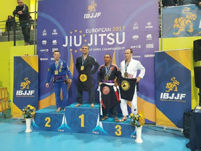 Podium Campionatul European de jiu jitsu brazilian